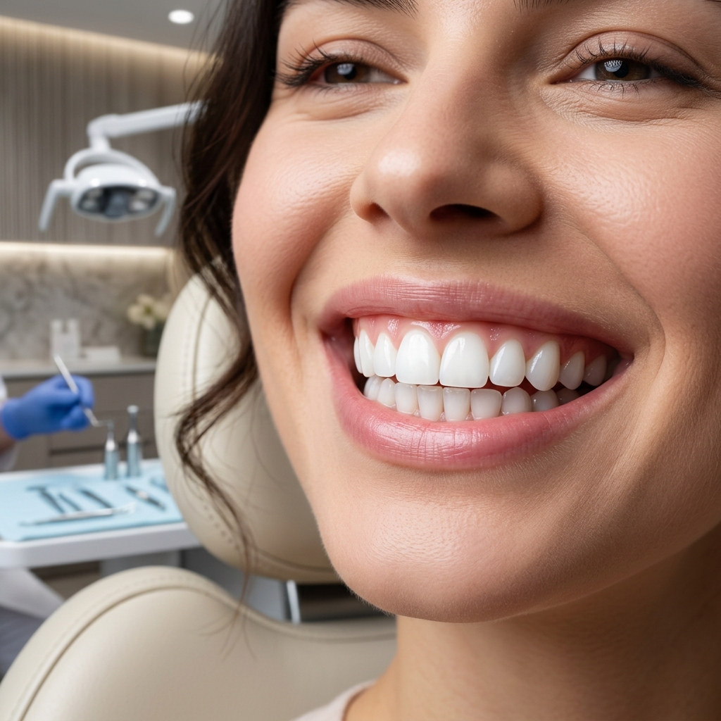 Cosmetic smile illustration